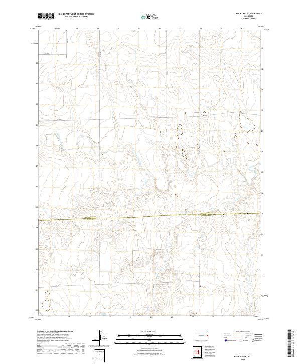 US Topo 7.5-minute map for Rock Creek CO