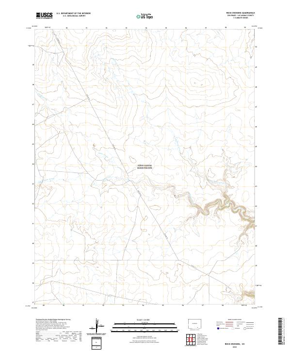 US Topo 7.5-minute map for Rock Crossing CO