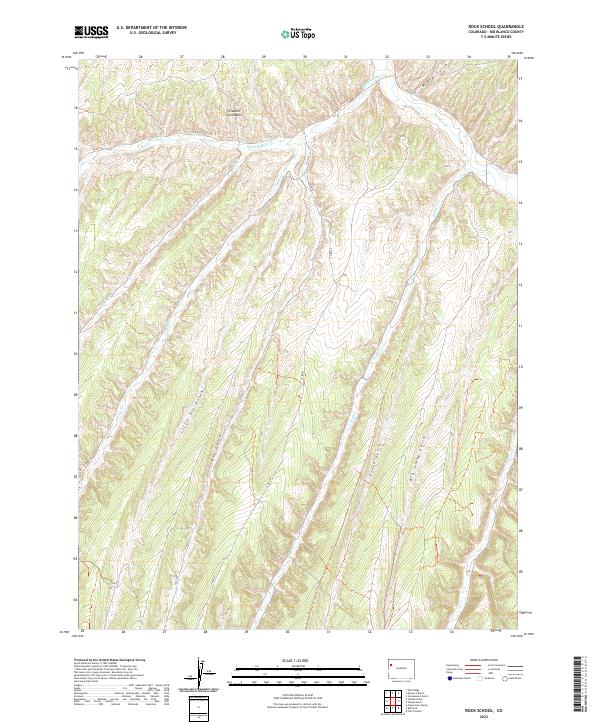 US Topo 7.5-minute map for Rock School CO