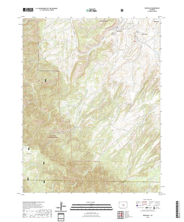 US Topo 7.5-minute map for Rockvale CO