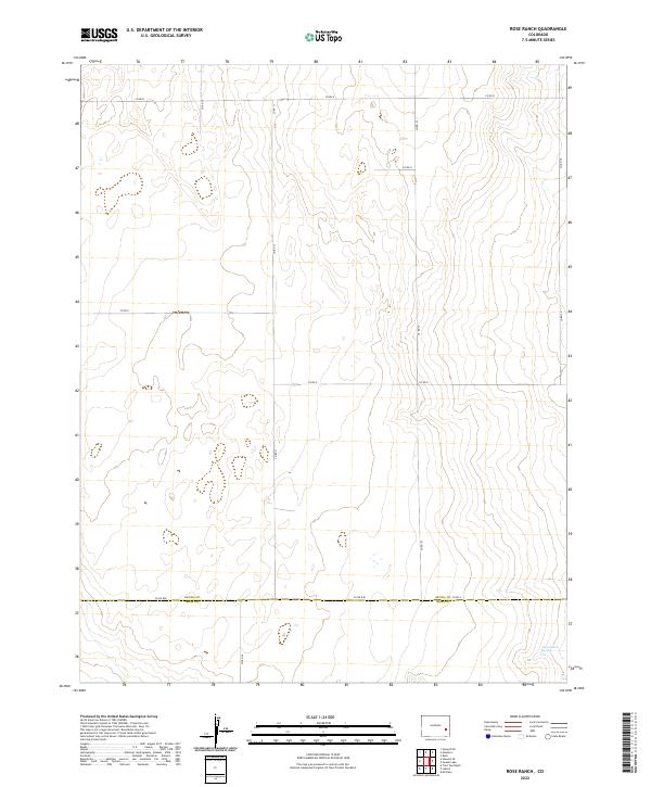 US Topo 7.5-minute map for Rose Ranch CO