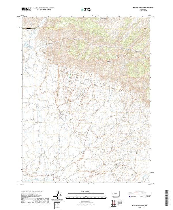 US Topo 7.5-minute map for Ruby Lee Reservoir CO