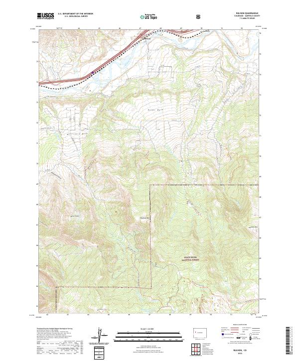 US Topo 7.5-minute map for Rulison CO