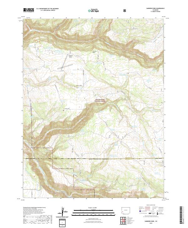 US Topo 7.5-minute map for Sanborn Park CO