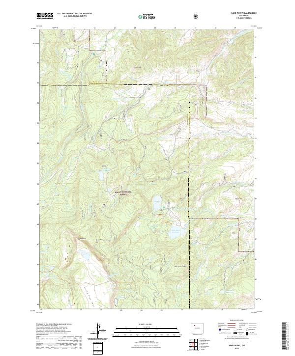 US Topo 7.5-minute map for Sand Point CO