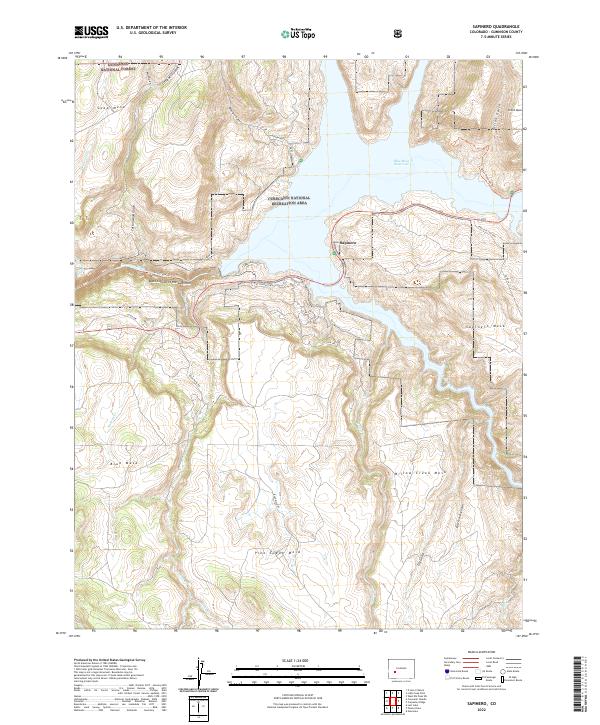 US Topo 7.5-minute map for Sapinero CO