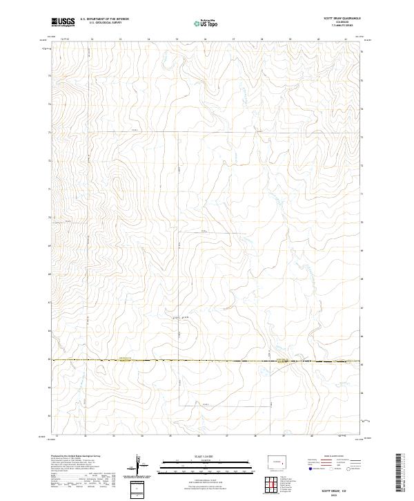 US Topo 7.5-minute map for Scott Draw CO