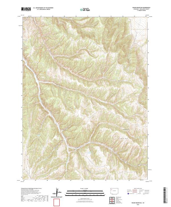 US Topo 7.5-minute map for Segar Mountain CO