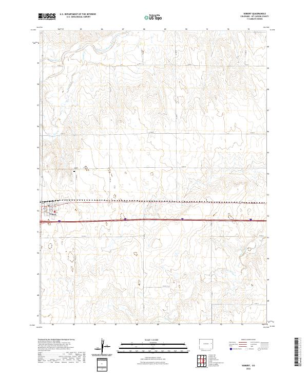 US Topo 7.5-minute map for Seibert CO
