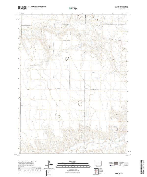 US Topo 7.5-minute map for Seibert NE CO