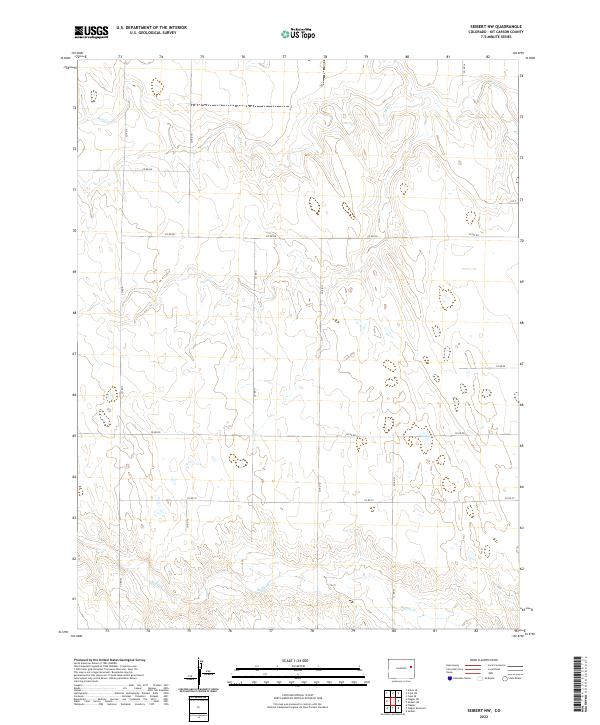 US Topo 7.5-minute map for Seibert NW CO