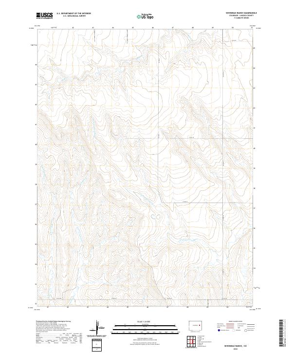 US Topo 7.5-minute map for Sevenmile Ranch CO
