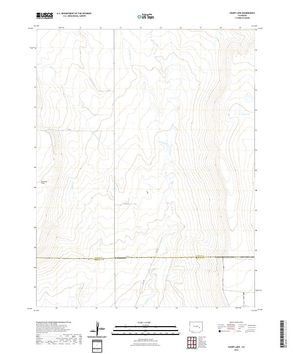 US Topo 7.5-minute map for Sharp Lake CO