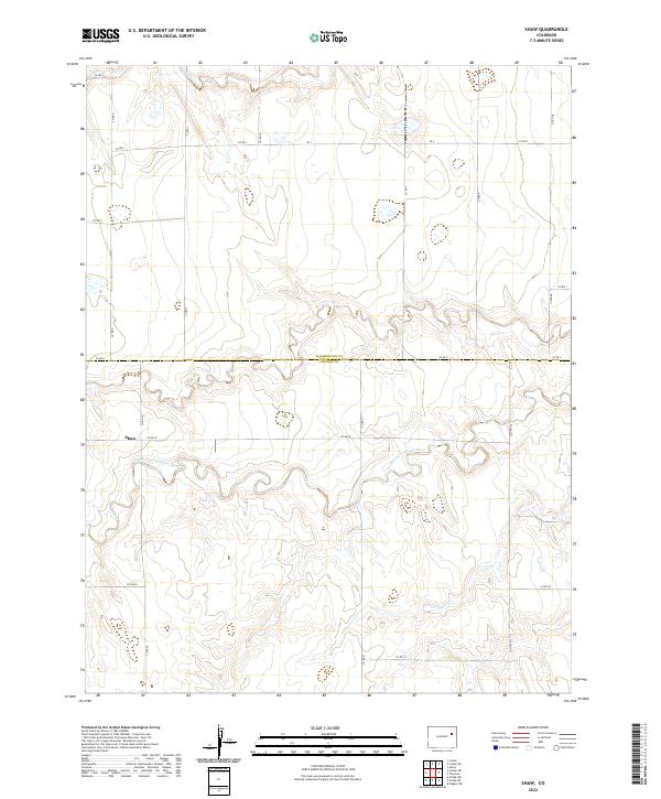 Shaw Serviceability Map US Topo 7.5-minute map for Shaw CO – American Map Store