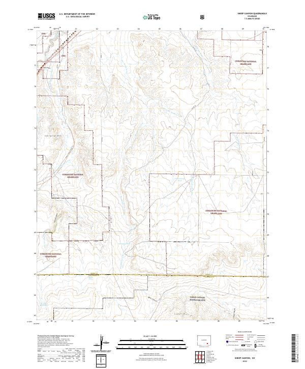 US Topo 7.5-minute map for Sheep Canyon CO