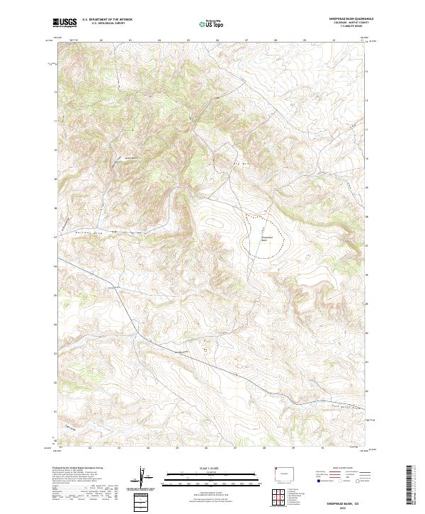 US Topo 7.5-minute map for Sheephead Basin CO