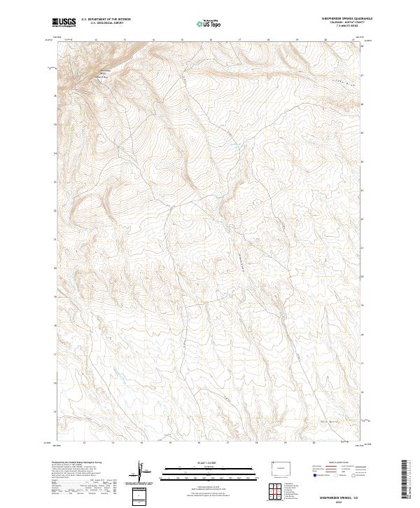 US Topo 7.5-minute map for Sheepherder Springs CO