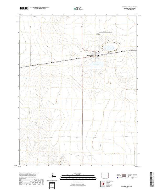 US Topo 7.5-minute map for Sheridan Lake CO