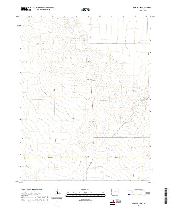 US Topo 7.5-minute map for Sheridan Lake SE CO