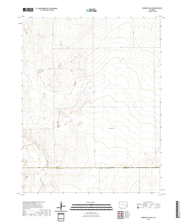 US Topo 7.5-minute map for Sheridan Lake SW CO