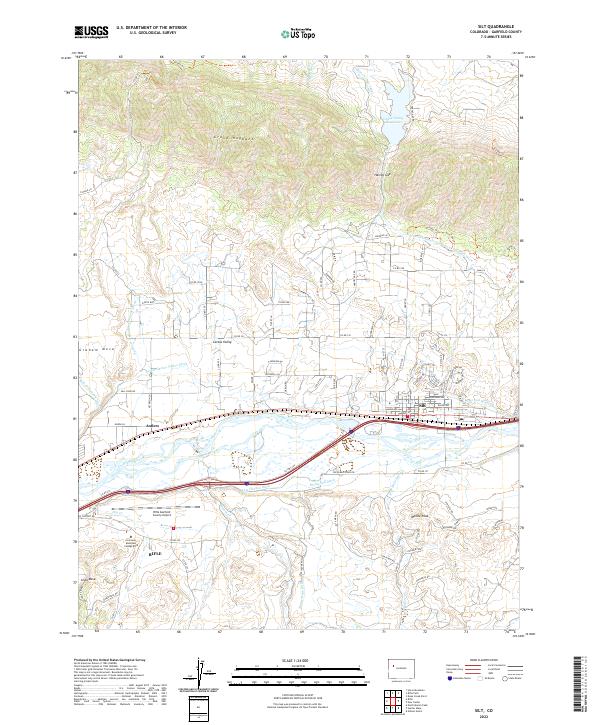 US Topo 7.5-minute map for Silt CO