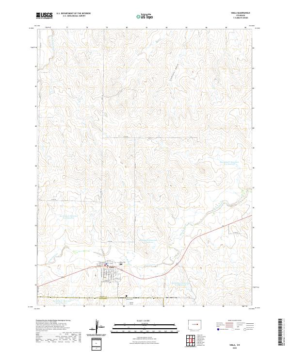 US Topo 7.5-minute map for Simla CO