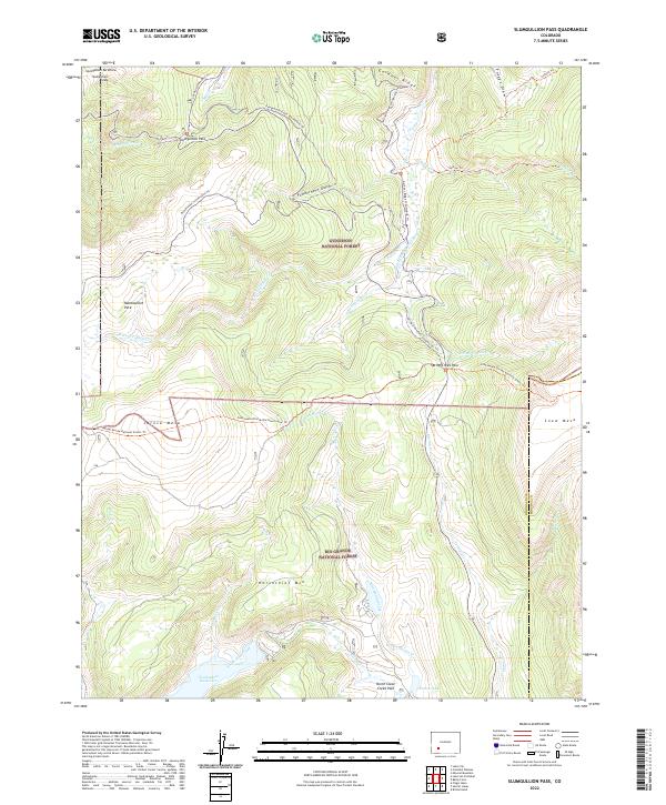 US Topo 7.5-minute map for Slumgullion Pass CO