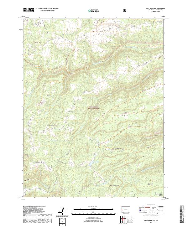 US Topo 7.5-minute map for Snipe Mountain CO