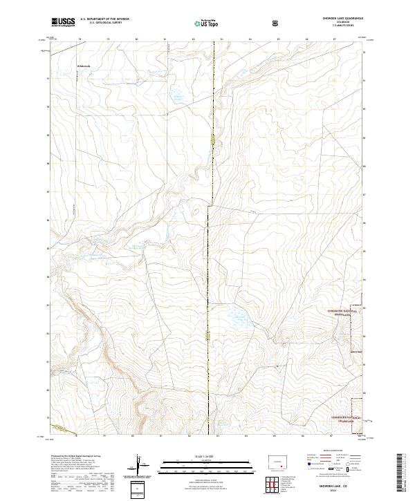 US Topo 7.5-minute map for Snowden Lake CO