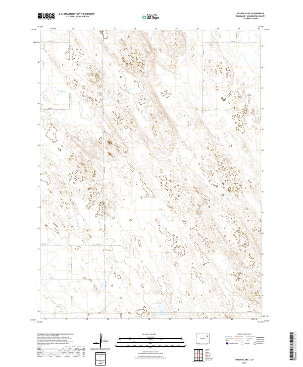US Topo 7.5-minute map for Snyder Lake CO