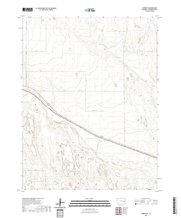 US Topo 7.5-minute map for Sorrento CO