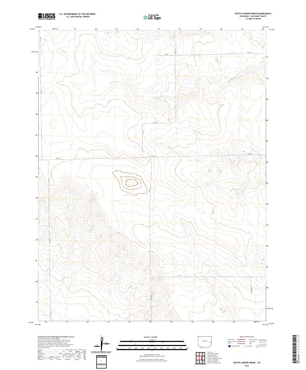 US Topo 7.5-minute map for South Ladder Creek CO