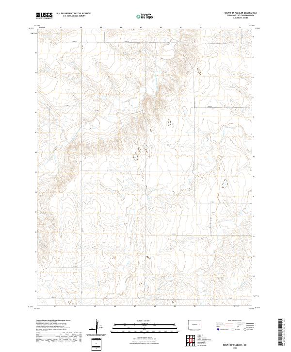 US Topo 7.5-minute map for South of Flagler CO