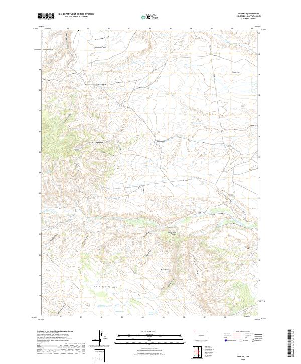 US Topo 7.5-minute map for Sparks CO