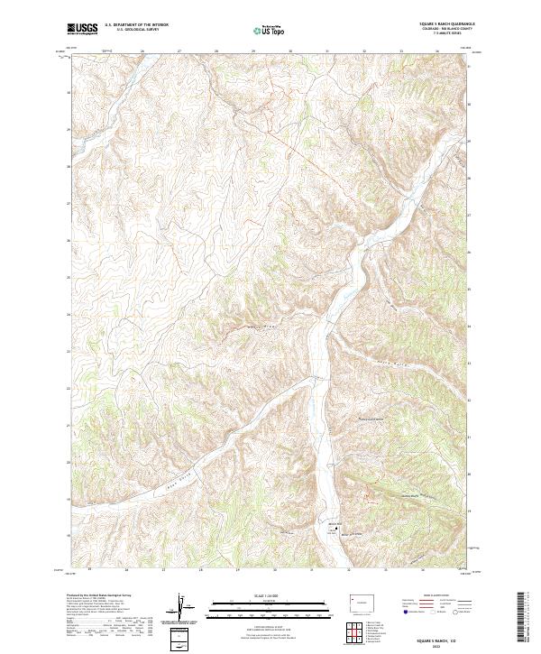 US Topo 7.5-minute map for Square S Ranch CO