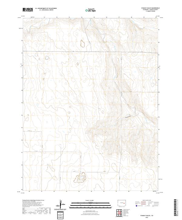 US Topo 7.5-minute map for Stanley Gulch CO