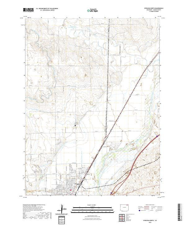 US Topo 7.5-minute map for Sterling North CO