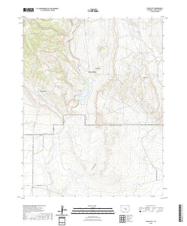 US Topo 7.5-minute map for Stone City CO