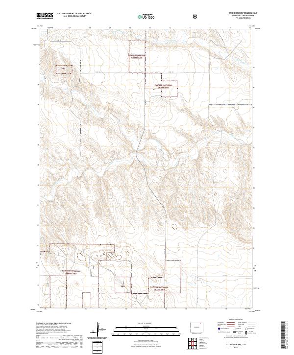 US Topo 7.5-minute map for Stoneham NW CO