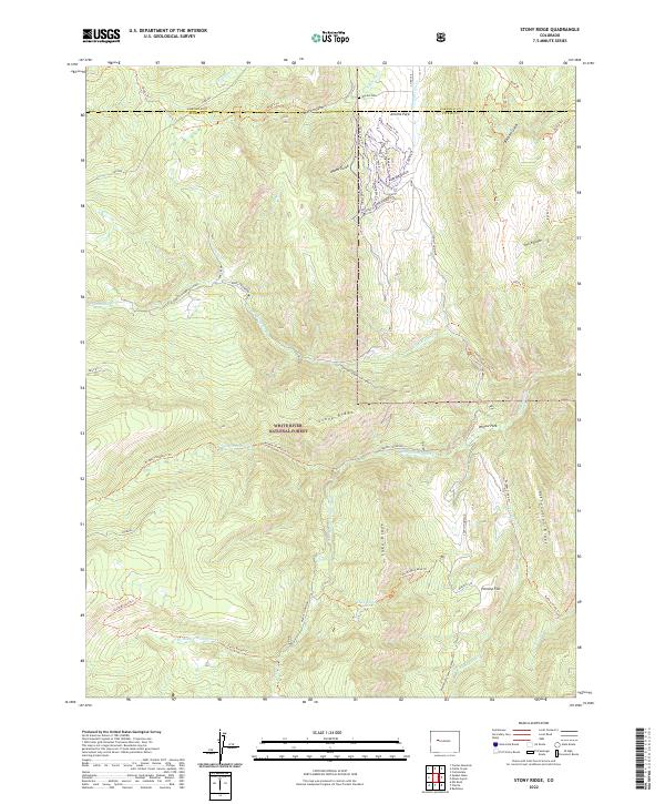 US Topo 7.5-minute map for Stony Ridge CO