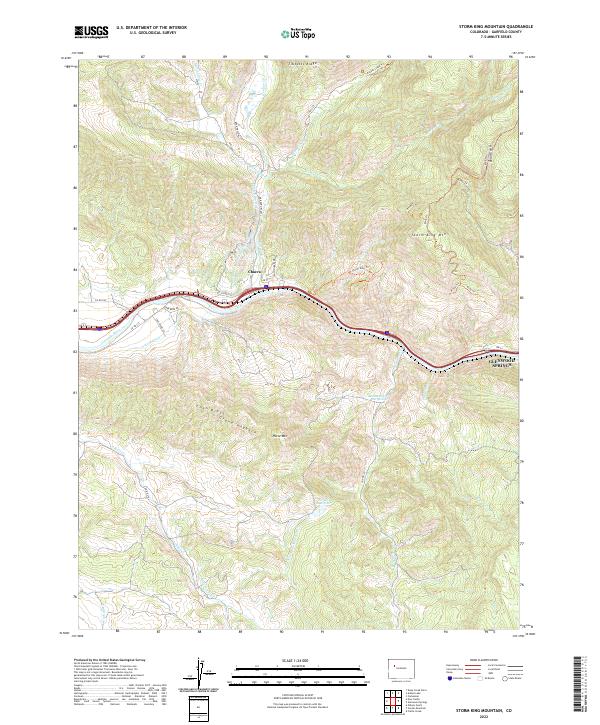 US Topo 7.5-minute map for Storm King Mountain CO