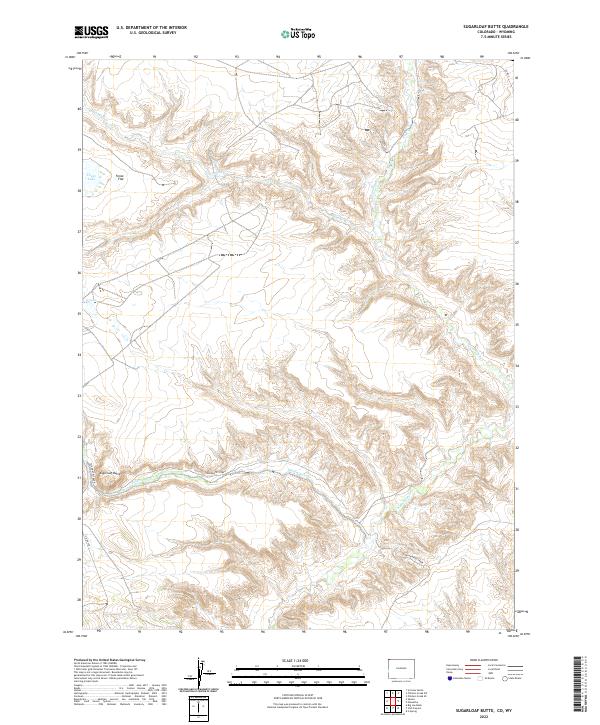 US Topo 7.5-minute map for Sugarloaf Butte COWY