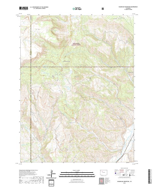 US Topo 7.5-minute map for Sugarloaf Mountain CO