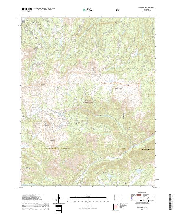US Topo 7.5-minute map for Summitville CO
