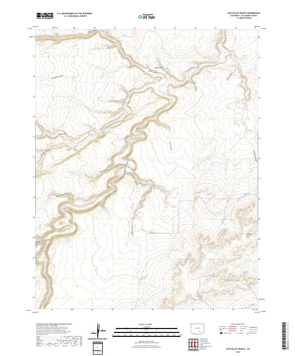 US Topo 7.5-minute map for Sun Valley Ranch CO