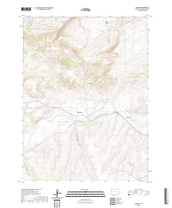 US Topo 7.5-minute map for Sunbeam CO
