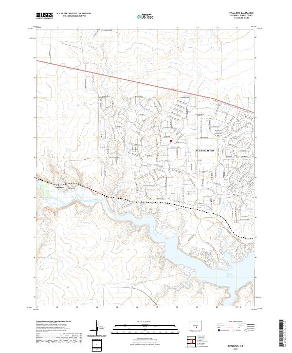 US Topo 7.5-minute map for Swallows CO