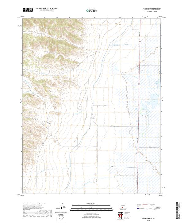 US Topo 7.5-minute map for Swede Corners CO