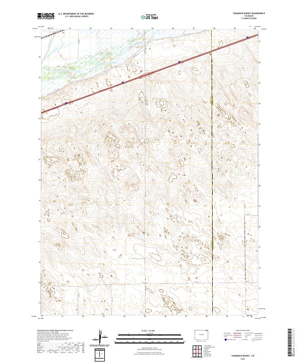 US Topo 7.5-minute map for Tamarack Ranch CO