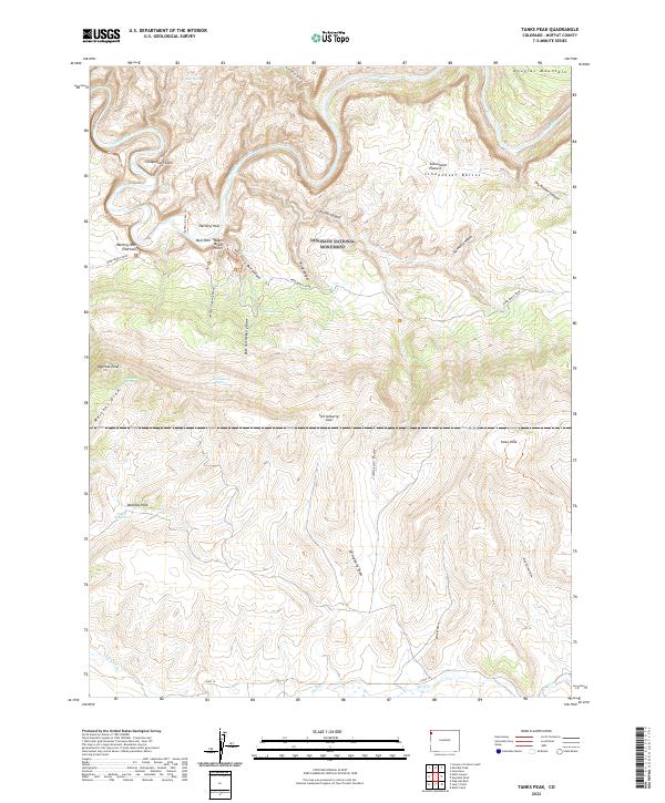 US Topo 7.5-minute map for Tanks Peak CO